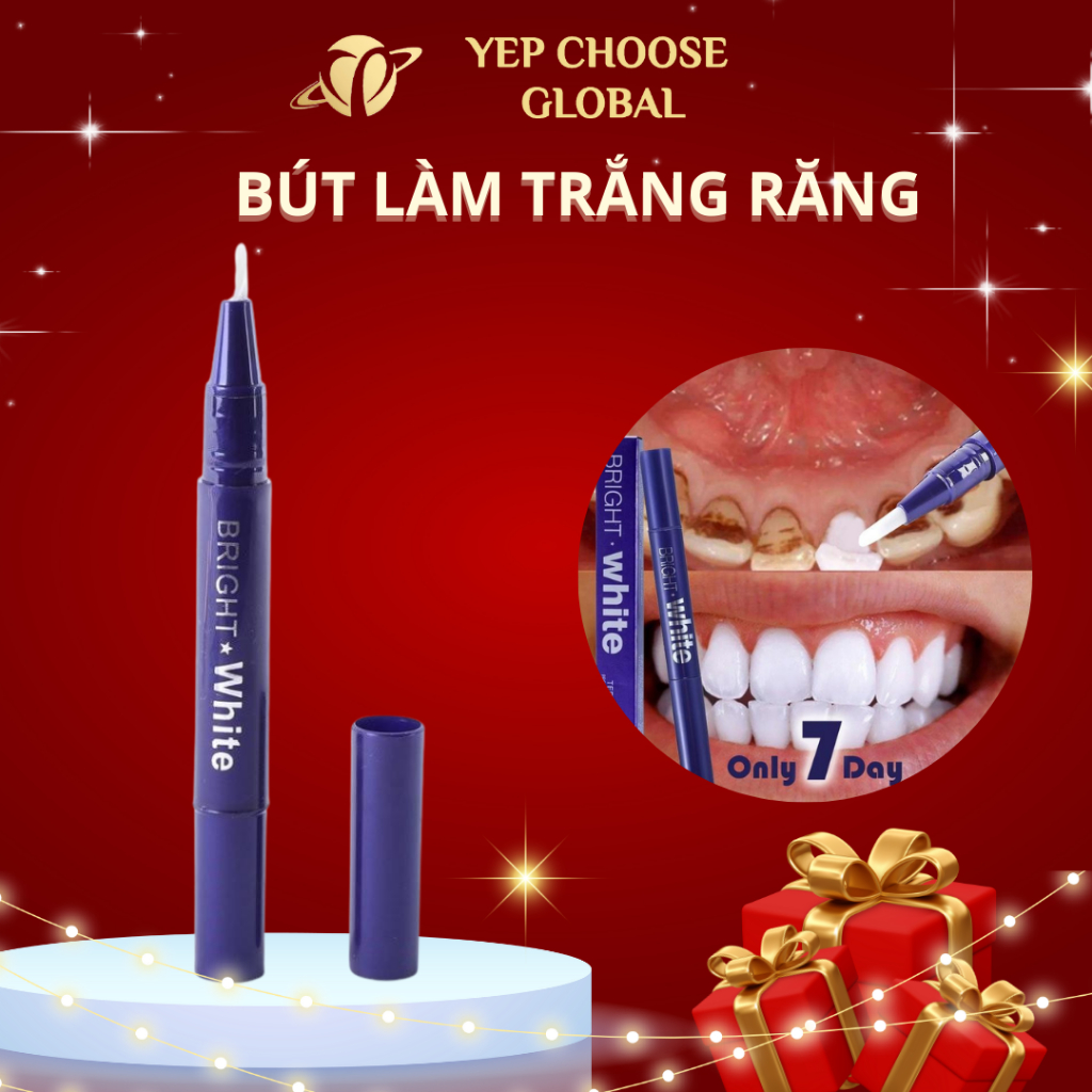 Bút làm trắng răng Colgate Optic White O2 2,5ML và Bright White 2ML Oxi hoạt tính