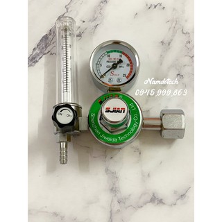Đồng Hồ Argon Cho Áp Và Khí Ra Thấp Và Ổn Định Có Cột Đo Lưu Lượng Dùng Cho Máy Hàn Tig Hàn Inox