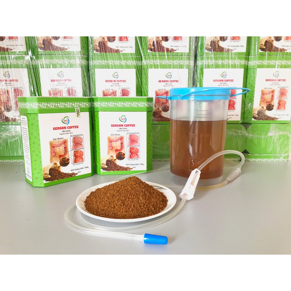 Cà Phê Thải Độc GERSON COFFEE Xay Truyền Thống  - Bộ Dụng Cụ Thải Độc Đại Tràng PT MEDICAL