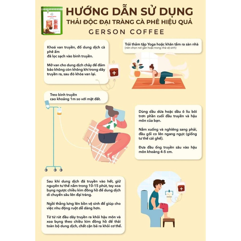 Cà Phê Thải Độc GERSON COFFEE Xay Truyền Thống  - Bộ Dụng Cụ Thải Độc Đại Tràng PT MEDICAL