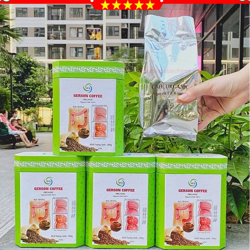 Cà Phê Thải Độc GERSON COFFEE Xay Truyền Thống  - Bộ Dụng Cụ Thải Độc Đại Tràng PT MEDICAL