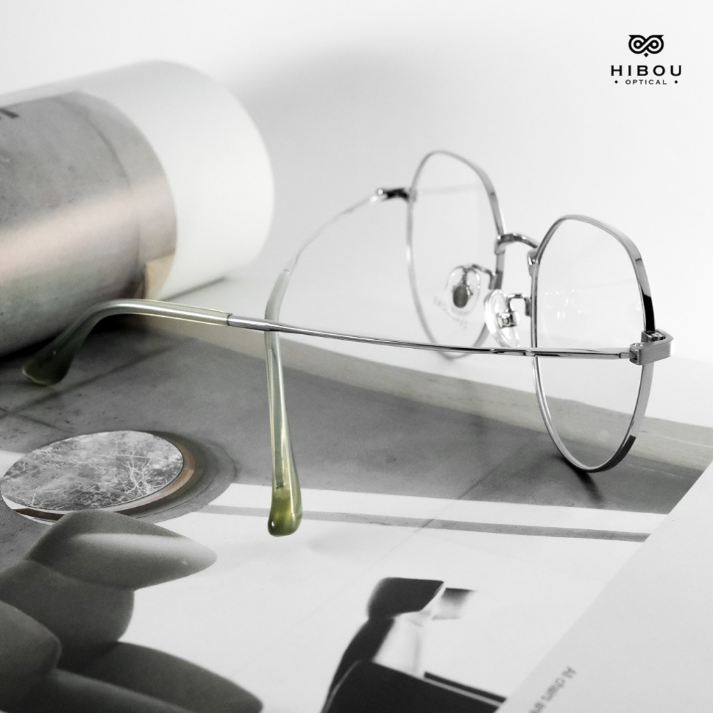 Gọng kính cận oversized nam nữ ZT0049 - Hibou Optical tặng kèm hộp và khăn lau kính chuyên dụng