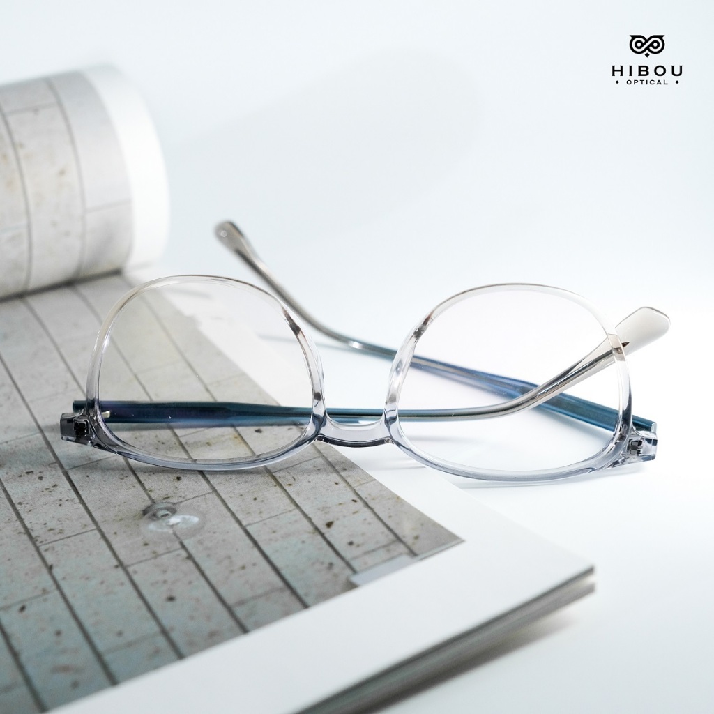 Gọng kính cận oversized nam nữ GT6997 - Hibou Optical tặng kèm hộp và khăn lau kính chuyên dụng