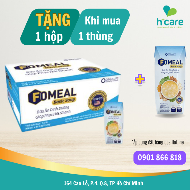 TPBS Orgalife Fomeal Basic Soup 250ml - bữa ăn dinh dưỡng giúp phục hồi nhanh chóng