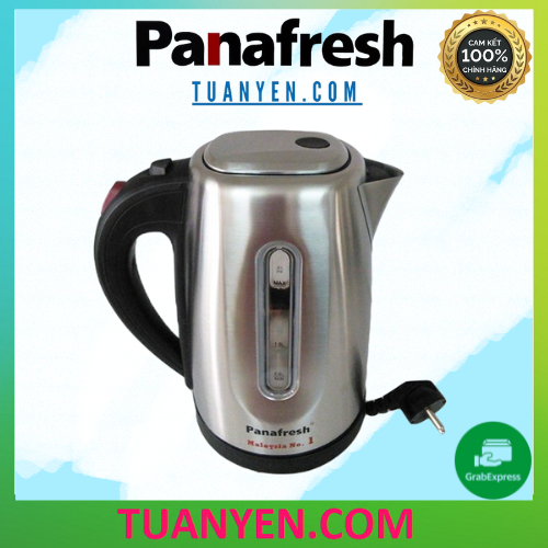 Ấm đun siêu tốc Panafresh SK178 inox dung tích 1.8L công suất 2000W - Bình đun - Hàng chính hãng