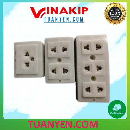 Ổ cắm 2-3-4 Lỗ Vinakip - Chịu Tải Cao - Hàng cao cấp chịu tải 10A - 250v - Chính Hãng