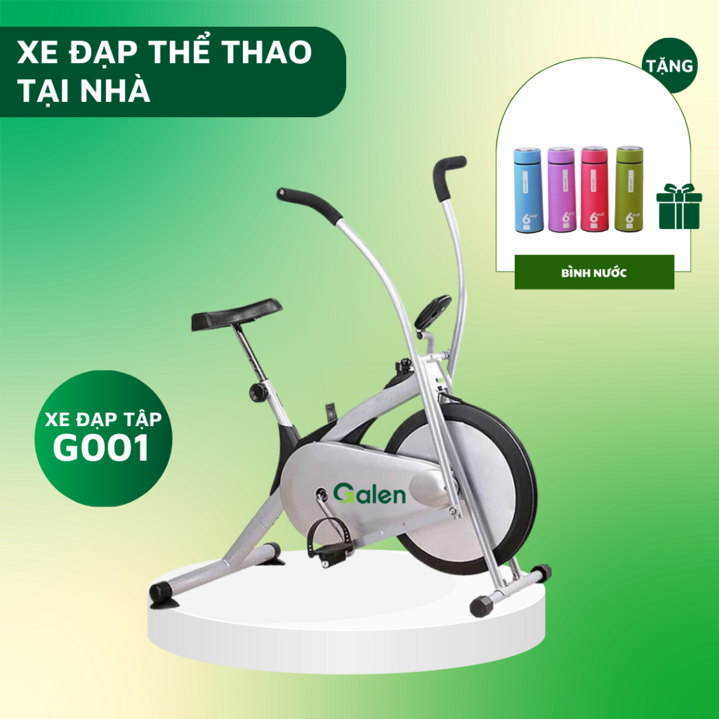 Máy Đạp Xe Trong Nhà Galen Xe Đạp Tập Gym Có Đồng Hồ Hiển Thị Chỉ Số Calo Tiêu Thụ Quãng Đường,...- TẶNG BÌNH NƯỚC