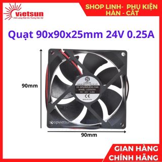 Quạt 90x90x25mm 24v 0.25a, quạt tản nhiệt