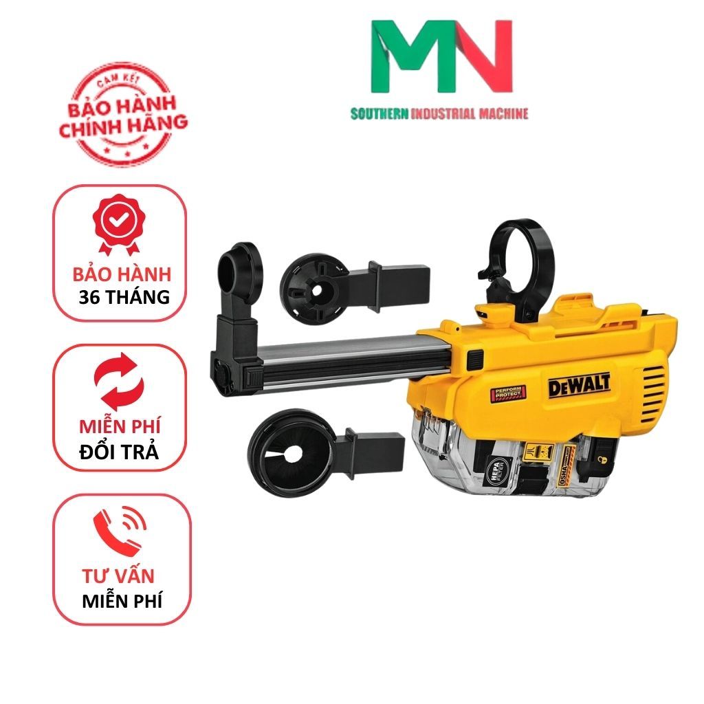 Phụ kiện hút bụi DEWALT DWH205DH cho máy khoan bê tông DCH263 - CHÍNH HÃNG