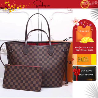 Túi lv size 40 hàng cao cấp chất da mềm sụn xách nặng tay