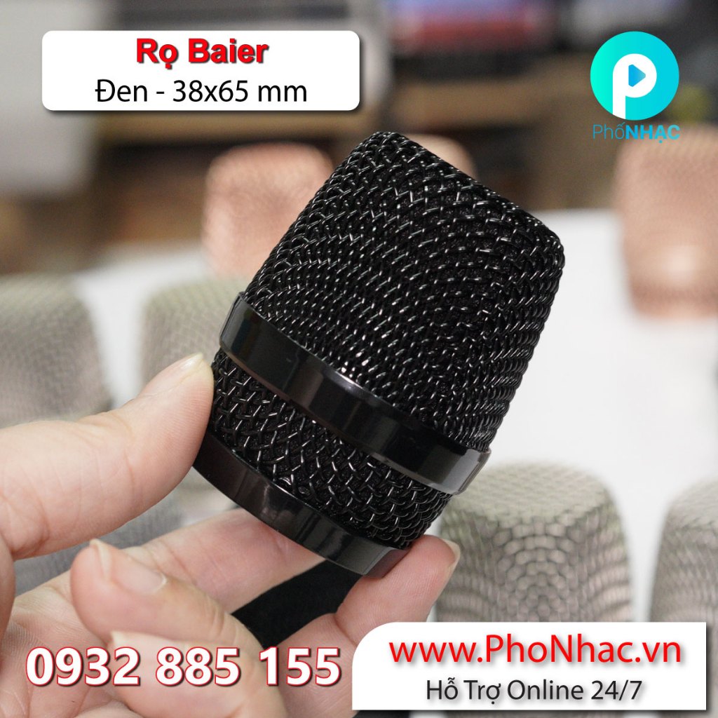 Đầu Lưới Baier  - đầu lưới chụp mic - Rọ micro mạ Inox Baier