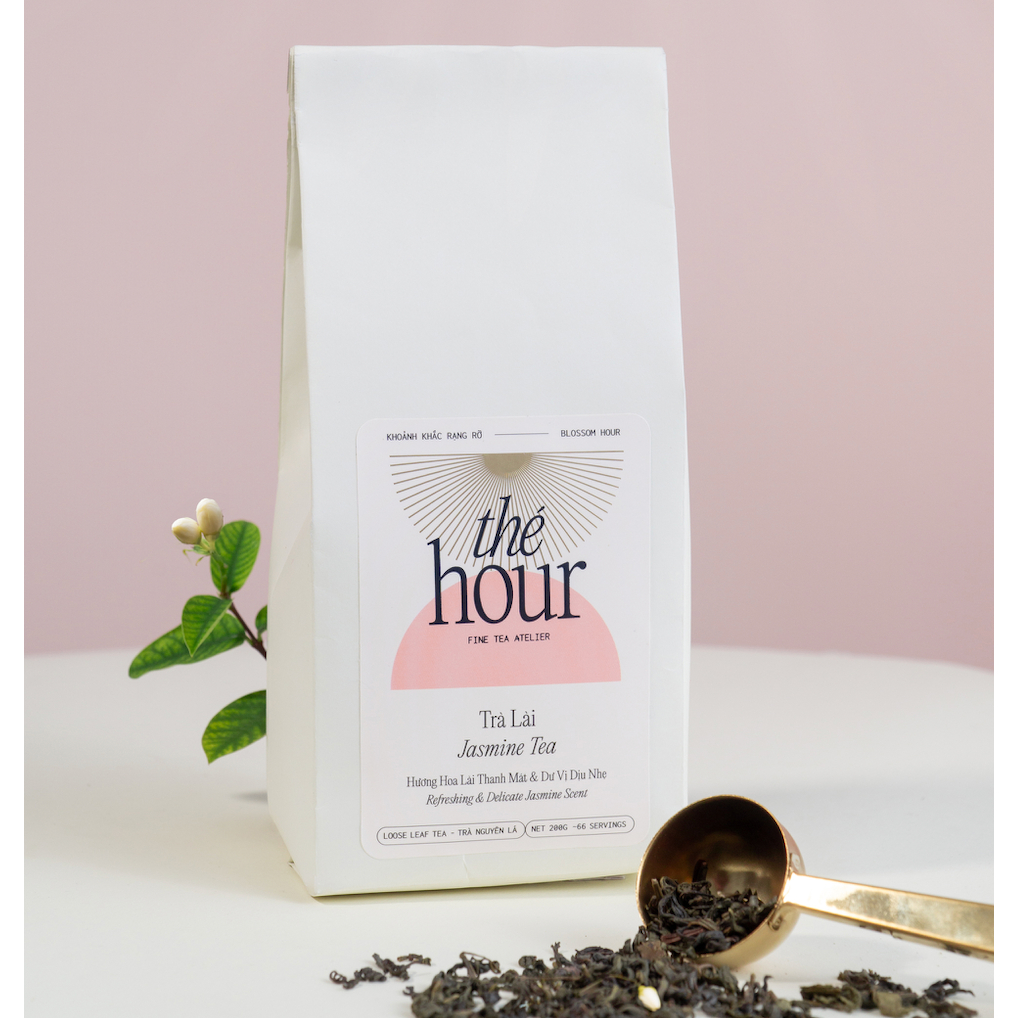 Trà xanh Lài thượng hạng The Hour hộp 95g sang trọng, làm quà tặng