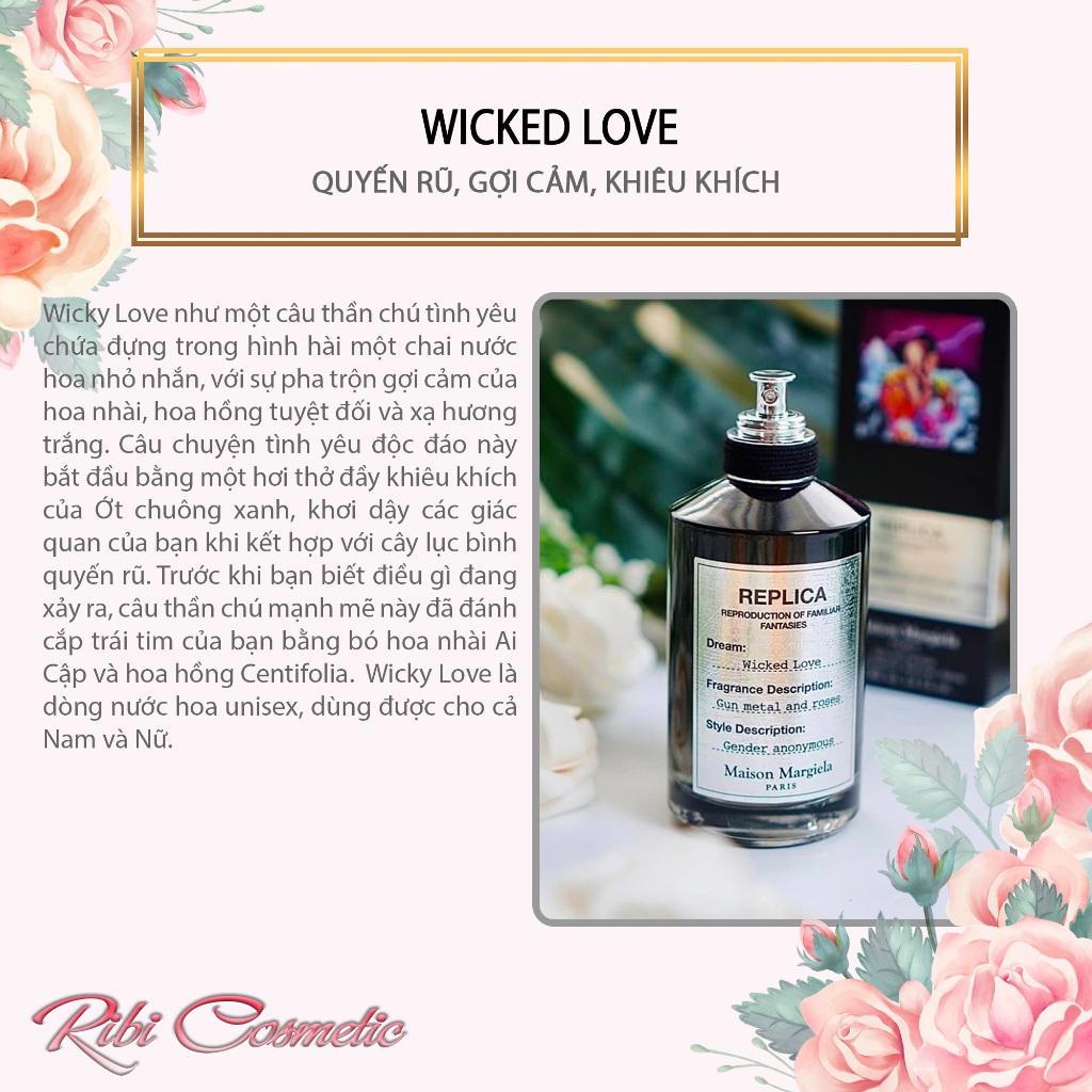 Nước Hoa Unisex Jazz Club/When The Rain Stop/Lazy Sunday Morning/By Fireplace/Beach Walk/Coffe Break/Wicked Love/Whisper