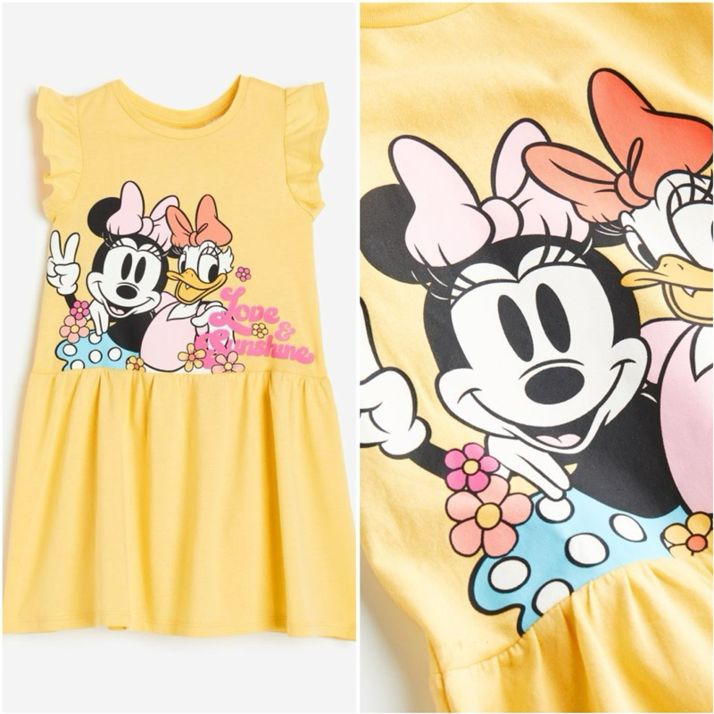 Váy cotton HM auth săn sale bé gái 1 đến 10 tuổi