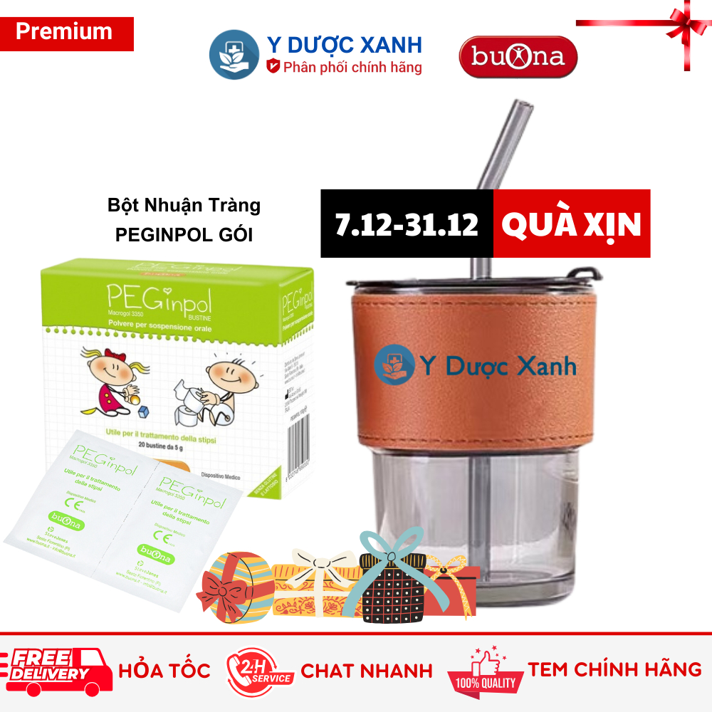 Mua  PEGINPOL Macrogol 3350, 20 gói, Bột giảm táo bón cho bé - Y Dược Xanh
