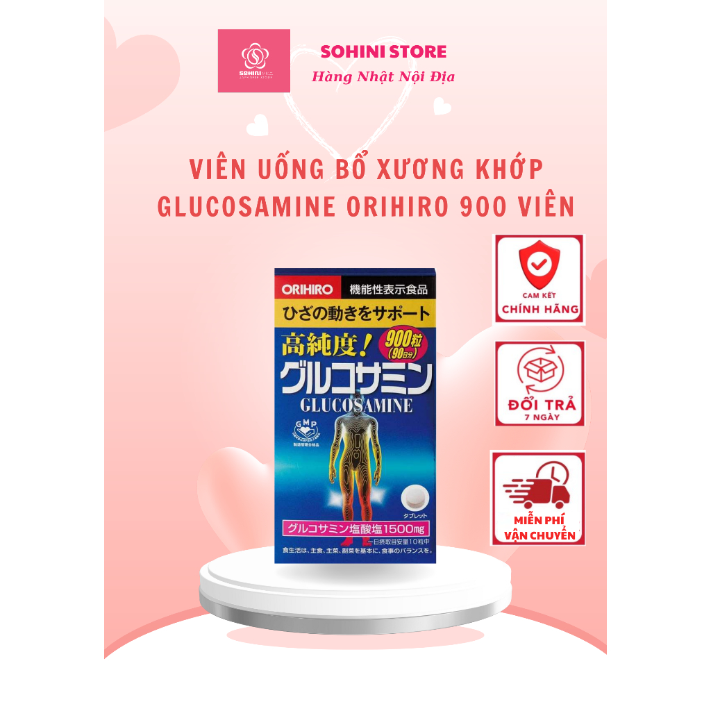Viên uống bổ xương khớp Glucosamine Orihiro 900 viên