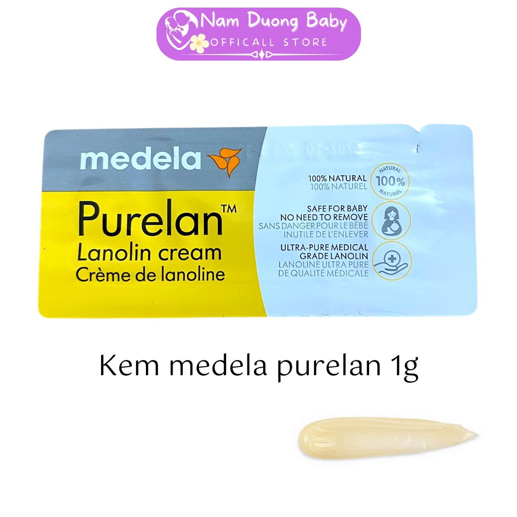 Kem nứt đầu ti medela purelan 100 gói 1g