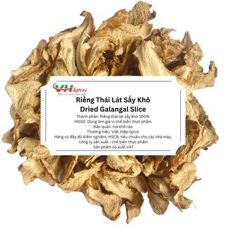 Củ riềng thái lát sấy khô túi 1kg việt hiệp