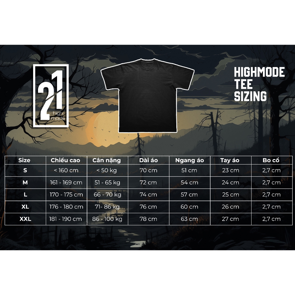 Áo thun HIGHMODE "I'm OK" - Form Oversize, 100% cotton, unisex nam nữ