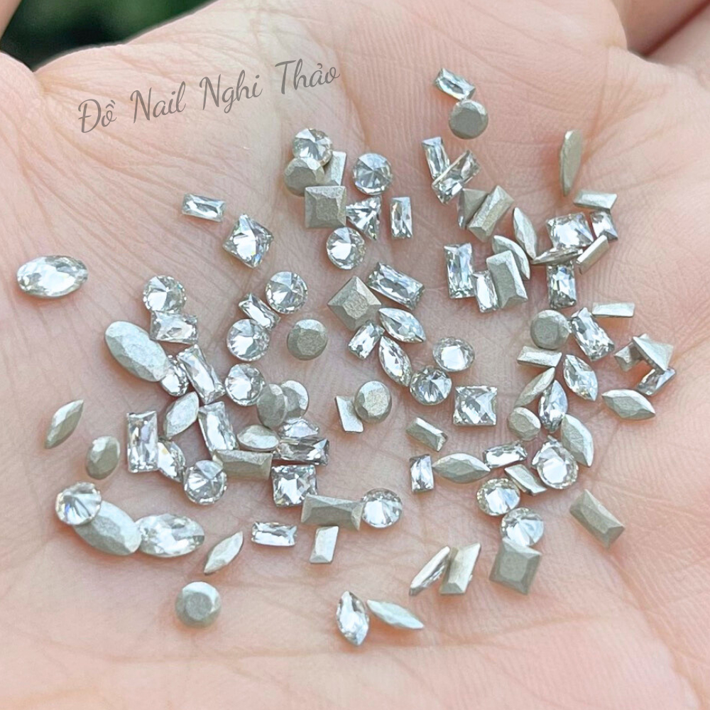 Set đá khối mini bạc 100 viên NGHI THẢO