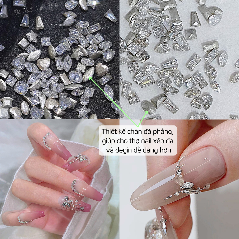 Set đá khối mini bạc 100 viên NGHI THẢO