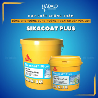 SikaCoat Plus - Chống thấm tường đứng, tường ngoài, phủ vết nứt – 20kg