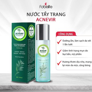 Nước Tẩy Trang 2 Tầng Acniver Fobe Làm Sạch Sâu Dịu Nhẹ Cho Mọi Loại Da, Dưỡng Ẩm Cho Da