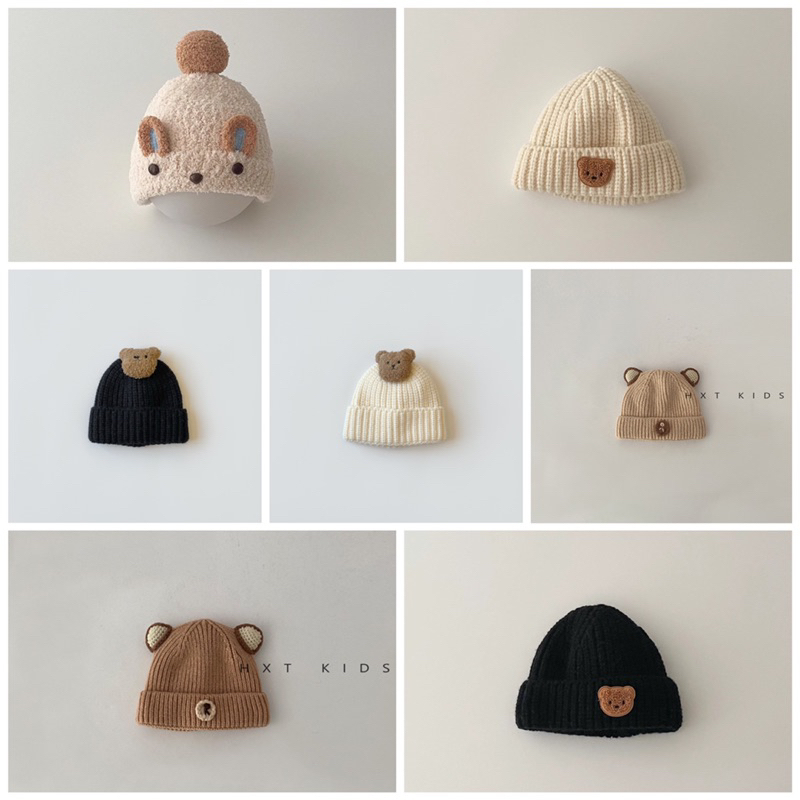 Mũ len gấu 1 đến 3 tuổi
