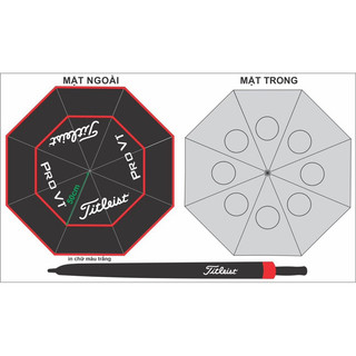 Dù Golf Titleist, PXG 2 tầng chống lật chính hãng Dù nhẹ, chắc chắn, giá ưu đãi