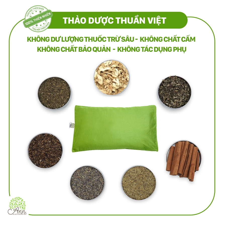 Gối Thảo Dược Chườm Nóng Điện Dr.Ann