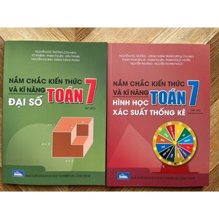 Combo 2 cuốn sách nắm chắc kiến thức và kĩ năng toán 7 tập 1 - số học + tập 2 - hình học - xác suất thống kê