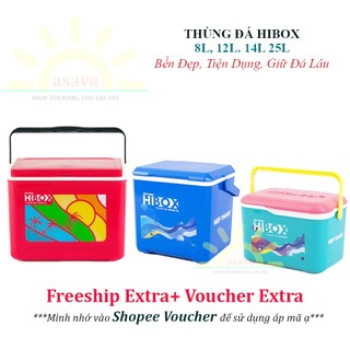 Thùng đá mini 8l , 12l, 14l, 25l hibox nhựa hiệp thành- đẹp bền, giữ đá lâu.