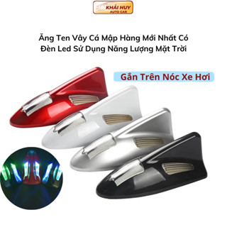  Ăng Ten Vây Cá Mập Hàng Mới Nhất Có Đèn Led Sử Dụng Năng Lượng Mặt Trời Gắn Trên Nóc Xe Hơi khaihuyauto 