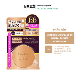 Phấn nén meishoku moist-labo bb mineral pressed powder 9g