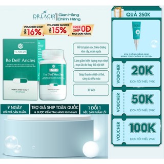 Viên Uống Mụn Re Dell' Ancles Cải Thiện Giảm M.ụn Hiệu Quả Ngăn Ngừa M.ụn DR.LACIR Chính hãng