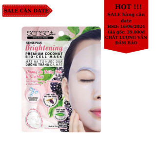 Mặt nạ coconut bio-cell sense plus dưỡng trắng da mặt 23g
