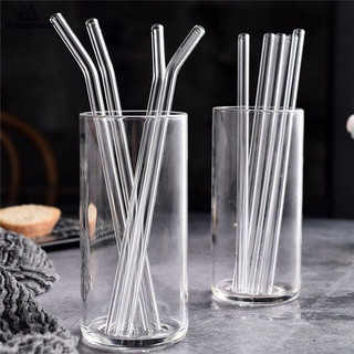 ống hút thủy tinh nhiều kích thước chiều dài từ 15cm đến 25cm loại dầy