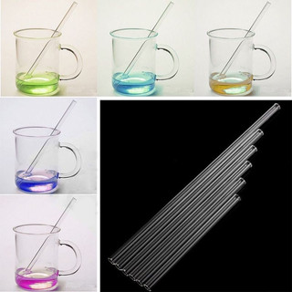 ống hút thủy tinh nhiều kích thước chiều dài từ 15cm đến 25cm loại dầy