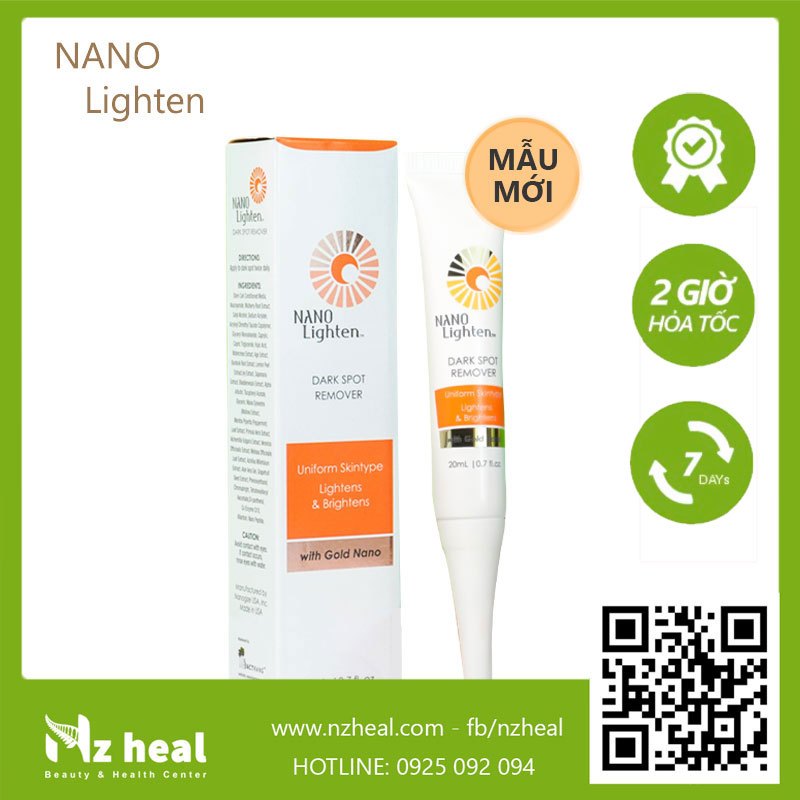 Serum giảm nám Nano Lighten Dark Spot Remover 20ml - USA