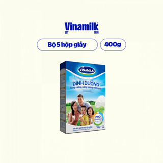  5 Hộp Sữa bột Nguyên kem có đường Vinamilk Dinh Dưỡng Hộp Giấy 400g 