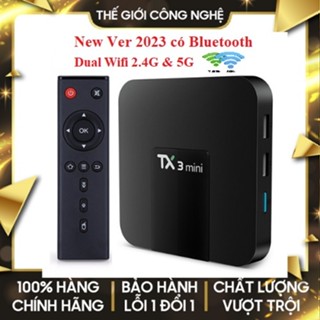 ANDROID TV BOX TX3 MINI Ram 2G Rom 16GB Android 10 New Version 2024 có Bluetooth, Dual wifi