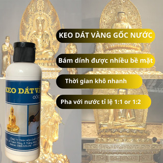 100ml Keo Dát Vàng Gốc Nước, Keo Dát Tượng Vàng, Phào Chỉ Thạch Cao
