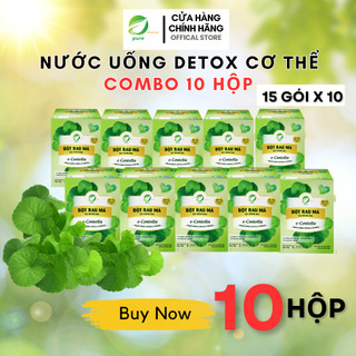 COMBO 10 bột rau má sấy thăng hoa Eherbal 150 gói