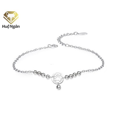Lắc chân bạc Ý 925 Huệ Ngân - Kim tiền may mắn RYBJ50082