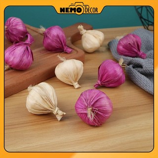 Hành tỏi giả, mô phỏng, trưng bày nemo decor