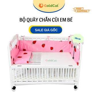 Bộ Quây chắn cũi 4 tấm GoldCat Cho Bé