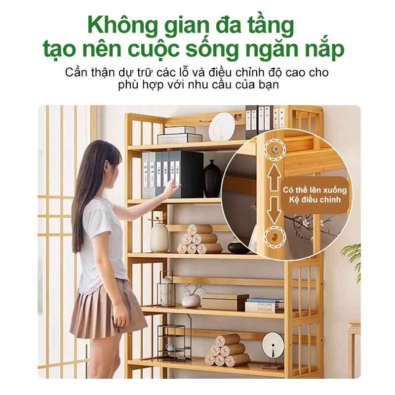 SUNNY BIERE Kệ Để Sách Kệ Sách Cây Tre Góc Tường Giao hàng trong vòng 12 giờ | BigBuy360 - bigbuy360.vn