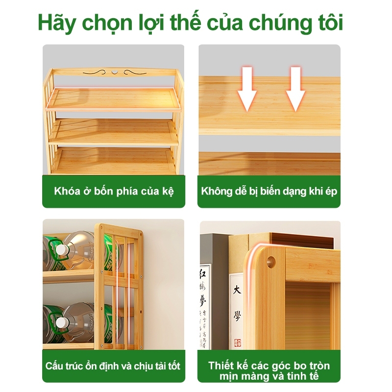 SUNNY BIERE Kệ Để Sách Kệ Sách Cây Tre Góc Tường Giao hàng trong vòng 12 giờ | BigBuy360 - bigbuy360.vn