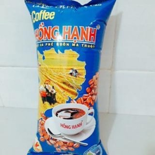 Cà phê nguyên chất Hồng Hạnh Bịch 500g - Cafe xay Hồng Hạnh màu Xanh Dương