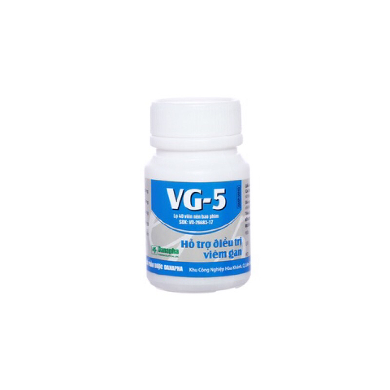 VG-5 hạ men gan, tăng cường chức năng gan, bổ gan lọ 40 viên